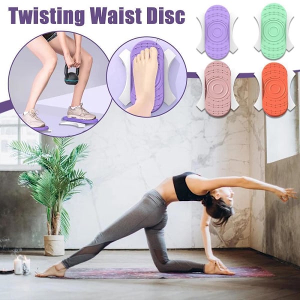 Mordely 1Par Twist Midja Disc Board Fotmassage ROSA pink