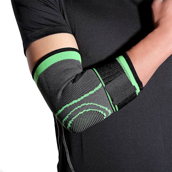Mordely Armbågsstöd Stöd Kompressionsärm Tennis Artrit Smärta green XL