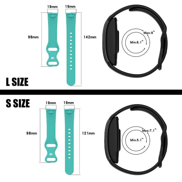 Mordely ilikonarmbandsrem för Amazon Halo View GREY grey S