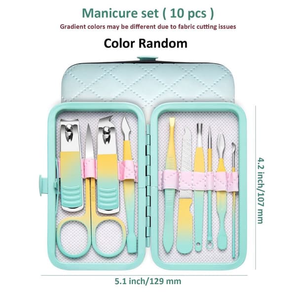 7-18st Nagelklippare Pedikyrset 18ST 18ST 18Pcs