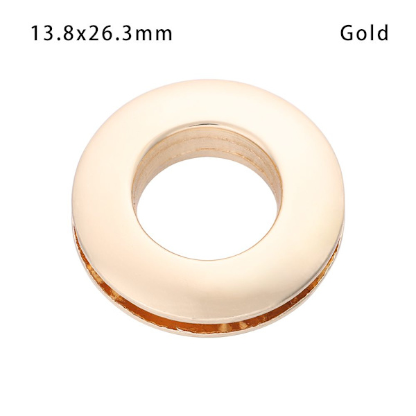 Mordely Ögla Knapp Legering Hål GULD 13,8X26,3MM Gold 13.8x26.3mm