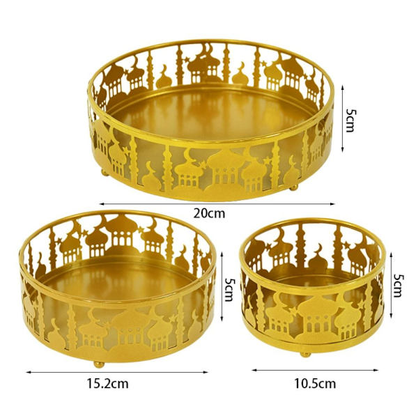 Mordely Eid Mubarak Set Serveringsbricka GULD STYLE 2 SET gold Style 2 Set