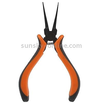 2023 4.5" Orange And Black Thin Flat Pliers