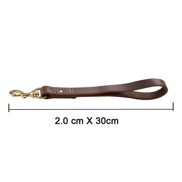 Dogs Leather Braided Dog Short Traffic Leash Braid