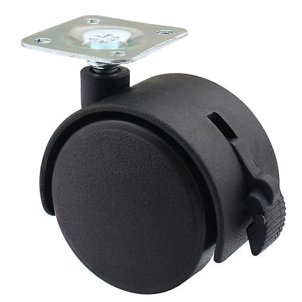 Mordely Set Of 4 Swivel Castors With Brake For Furniture (5 Centimeters)