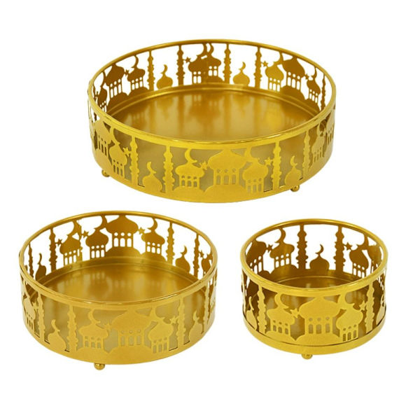 Mordely Eid Mubarak Set Serveringsbricka GULD STYLE 2 SET gold Style 2 Set