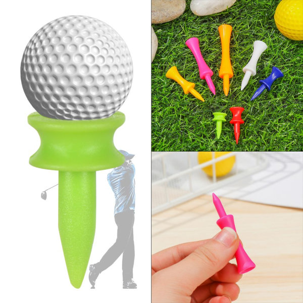 Mordely Golf Tees Golfer Ball Tees Hållare ROSE RED 57MM rose red 57mm