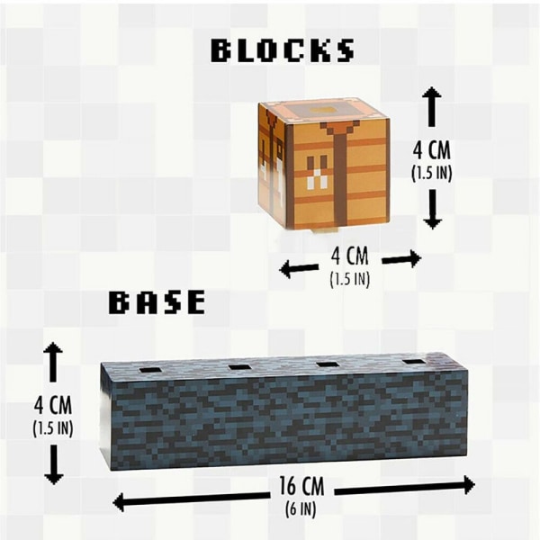 Mordely Minecraft LED skrivbordsdekorationslampor DIY Creative