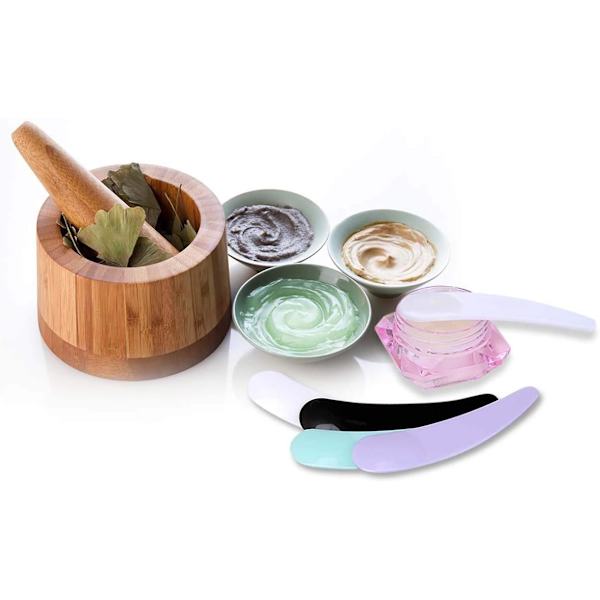 2023 100pcs Disposable Mini Cosmetic Spatula Multicolor Mascara Spatula Plastic Waxing Spatulas Mask Spoons for Mixing and Sampling
