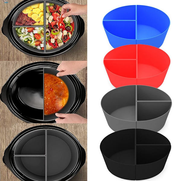 Mordely Slow Cooker Liners Slow Cooker Divider Liner BLÅ blue