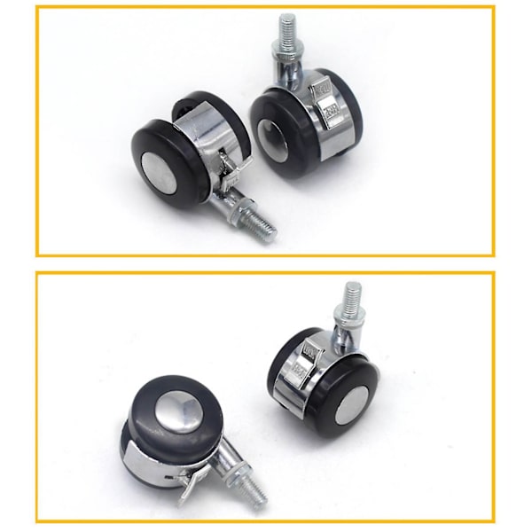 2023 Soft Safe Chair Rollers Office Mute Chair Caster Wheels Replacement Universal 2 Inch