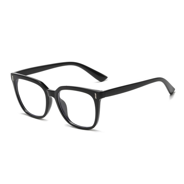 Mordely Fyrkantiga glasögon Glasögonbåge SVART Black