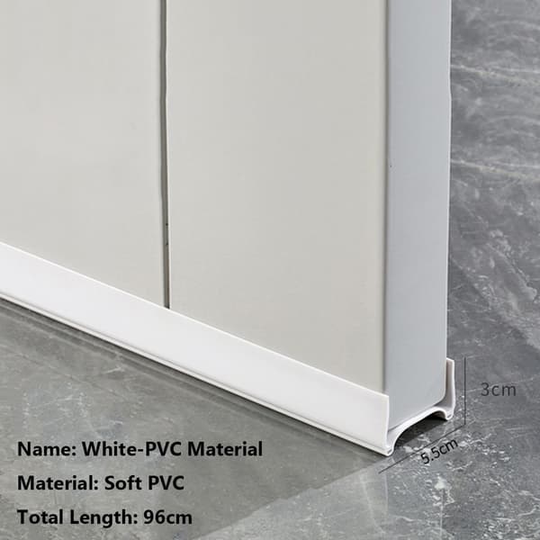 Mordely Dörr Botten Tätningslist Drag Excluder VIT-PVC MATERIAL