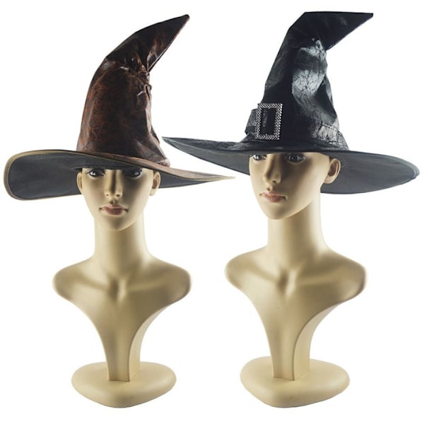Mordely Witch Wizard Hattar Party Huvudbonader SVART black