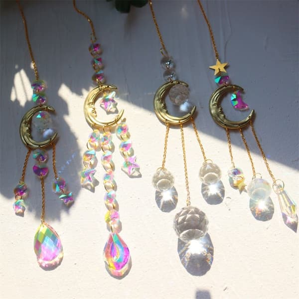 Mordely Sun Catchers Smile Face Moon 4