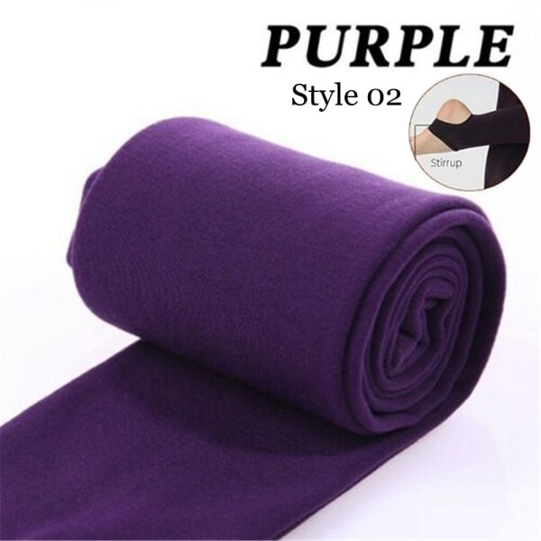 Mordely Ohut leggingsit, paksut sukkahousut PURPLE STYLE 02 purple Style 02