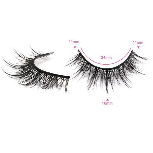 Mordely 10 Par Manga Lashes Cosplay Lashes