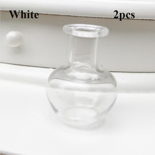 Mordely 2st Mini Glasvas Köksprydnad VIT White