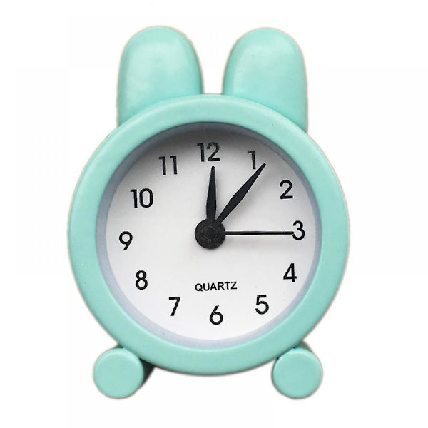 Creative Rabbit Ear Alarm Clock Bedside Wake Up Alarm Clock Interior Decoration Home Dormitory Alarm Clock -green