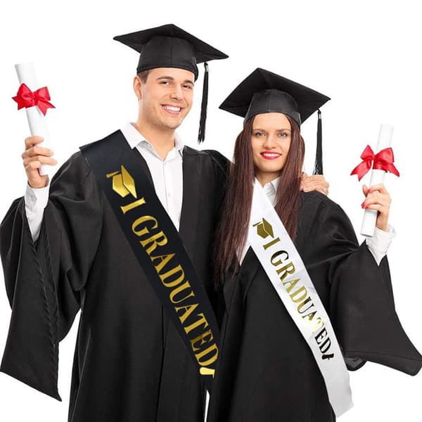 Mordely 2023 Graduation Sash Graduation Satin STYLE 8