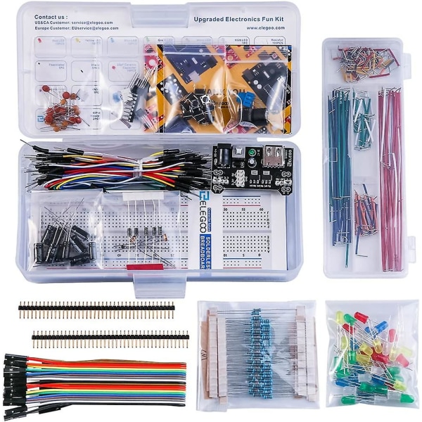 2023 Updated Electronic Kit With Power Module, Jumpers Cables