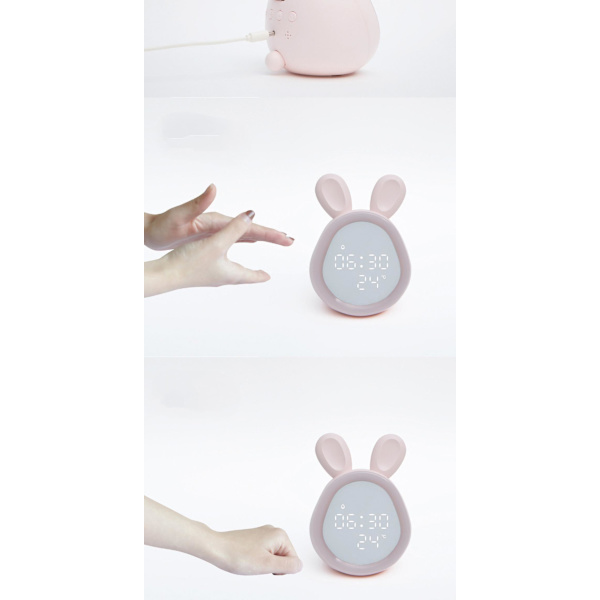 Kids Alarm Clock, Toddler Sleep Training Clock With Night Lights, Time To Wake Alarm Clock For Children