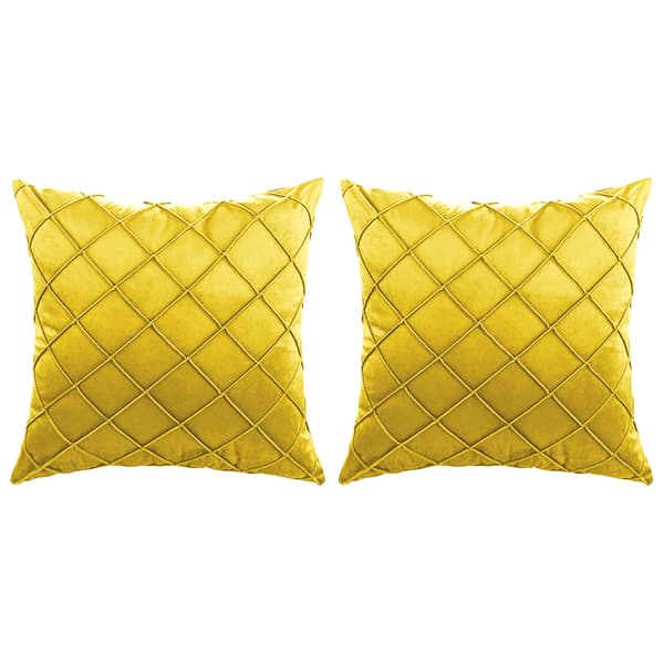 Mordely 18x18 "Dekorativt örngott i sammet, 1 set om 2 soffa Throw