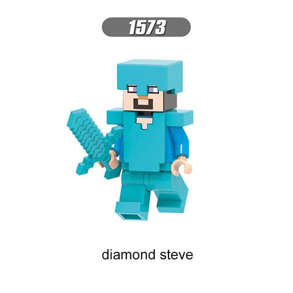 Mordely Minecraf minifigurer byggstenar Minecraf actionfigur