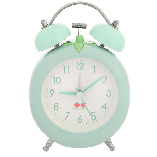 2023 Creative Cartoon Tomato Alarm Clock, Vegetable Designed Alarm Clock, Practical Household Clock, Children's Cartoon Clock - Green