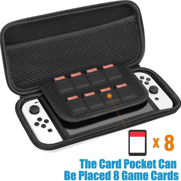 Mordely för Nintendo Switch OLED-väska Case svart black