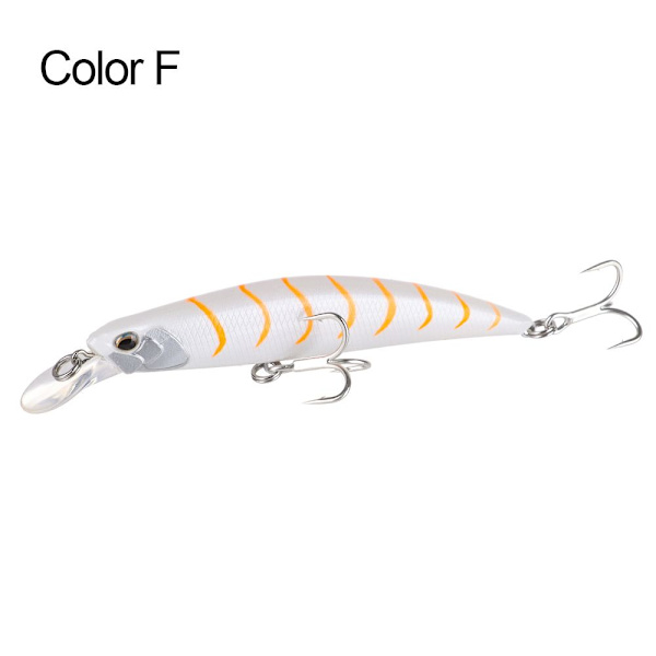 Mordely Sjunkande Minnow Baits Fiskkrokar FÄRG F Color F