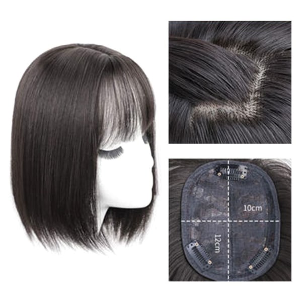 Mordely Liuhai Hair Patch Återutgivningsblock LJUSBRUN 25CM light brown 25CM-25CM