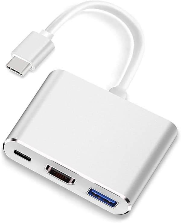 Mordely USB-C till HDMI Adapter-Typ-C 3In1-omvandlarkabel