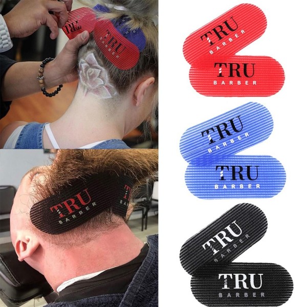 Mordely 2st Barber Hair Sticker Hair Gripper SVART Black