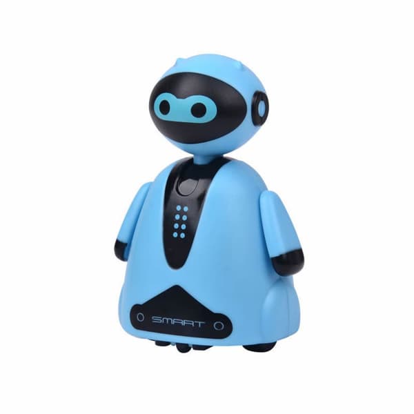Mordely Elektrisk induktiv robotleksak Originalelektrisk robot BLÅ blue