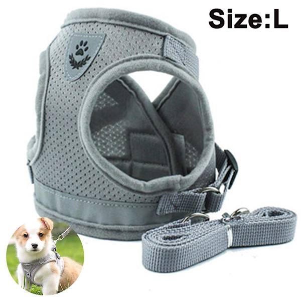 Mordely Dog Harness And Leash Set For Dogs, Soft Mesh Padded Harness