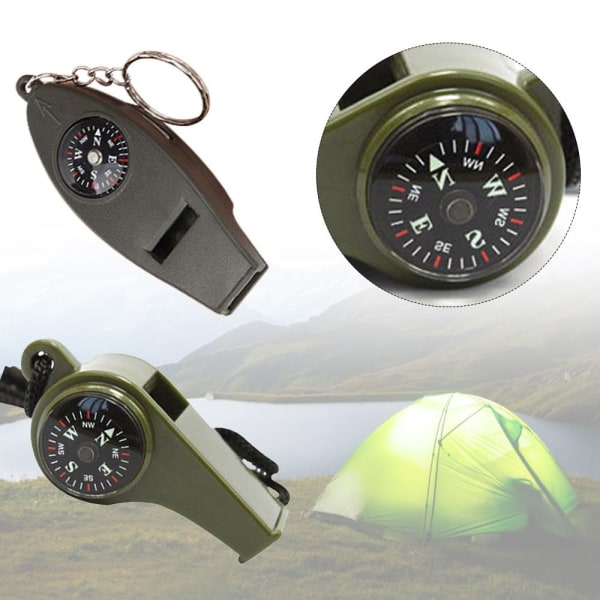 Mordely 2st Multifunction Whistle 3in1 Compass 4IN1 4in1