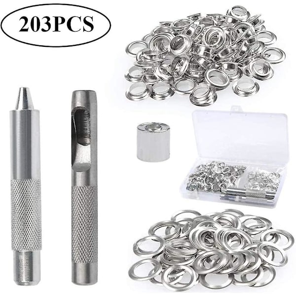 PGrommet Eyelets Kit 100 Sets Eyelets 10mm Eyelets Tarpaulin