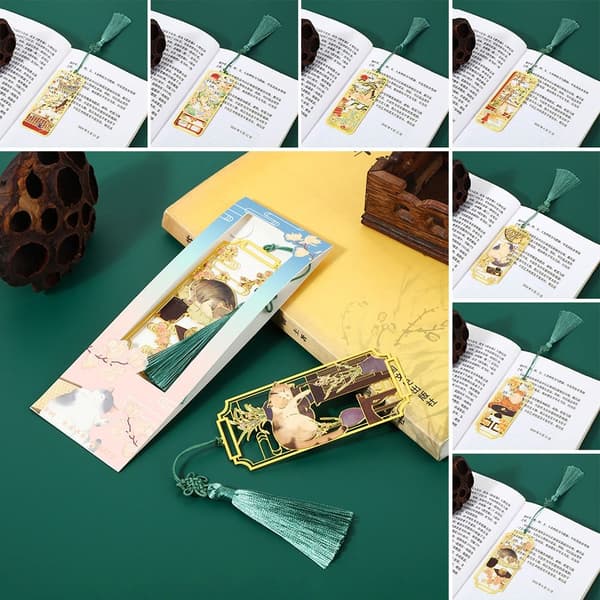 Mordely 2ST Bokmärkesbokklämma i mässing STYLE 4 Style 4