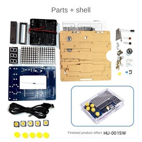 Mordely DIY Soldering Project Game Kit Pixel-spelmaskinproduktion