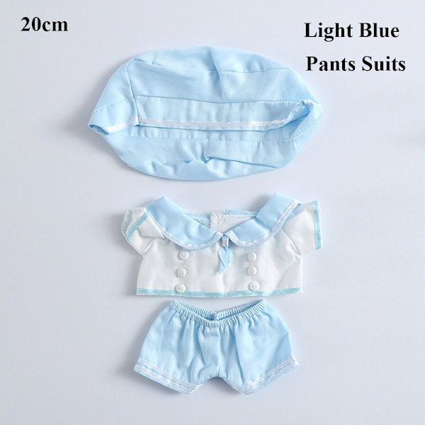 Dockkläder Dockklänningar LJUSBLÅ 20CMPANTS DRÄKTAR BYXA DRÄKTAR Light Blue 20cmPants Suits-Pants Suits