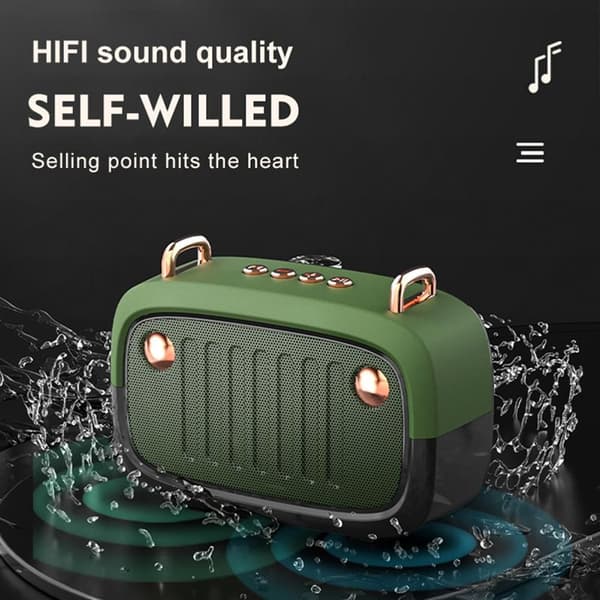 Mordely BS32D trådlös Bluetooth -högtalare GRÖN Green