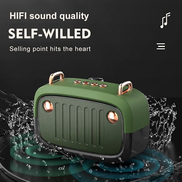 Mordely Langaton BS32D Bluetooth -kaiutin MUSTA Black