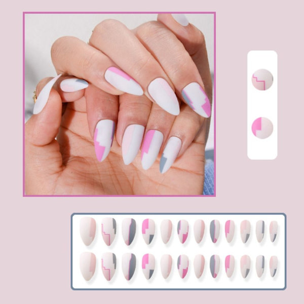 Mordely False Nails Long Almond 2