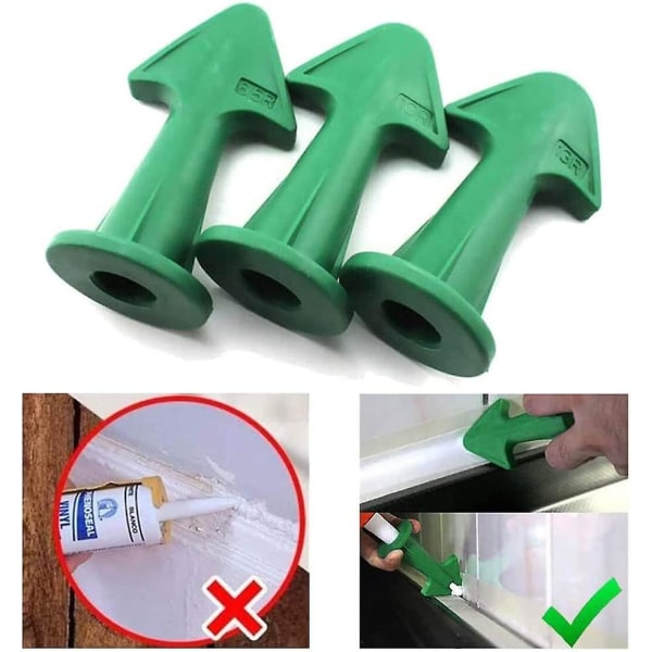 Mordely Reusable Caulking Nozzle Scraper Set, Caulking Spatulas, Silicone Removal Tool, For Silicone Gaskets Gasket Scraper Glass Glue Tile Scraper