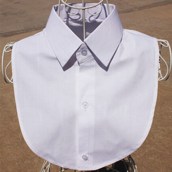 Mordely Solid skjorta Spets False Collar 6