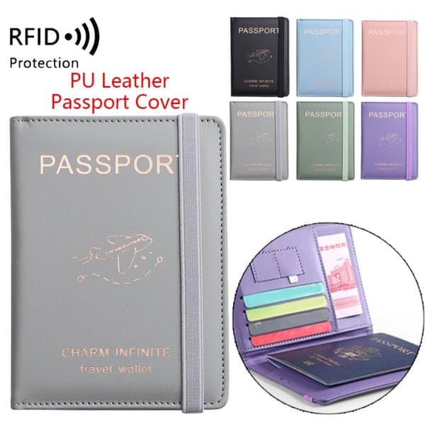 Mordely RFID Passport Cove Passport Protector BLÅ Blue