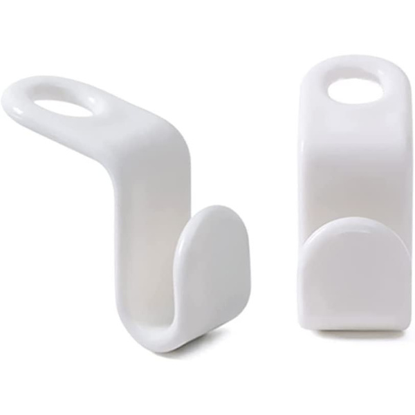 Flocking Hanger Hooks Waterfall Hanger Connector Clothes Waterfall Stackable Hanger Hooks Special Flocking Hook Hanger Stable Hook Hanger Connector(10