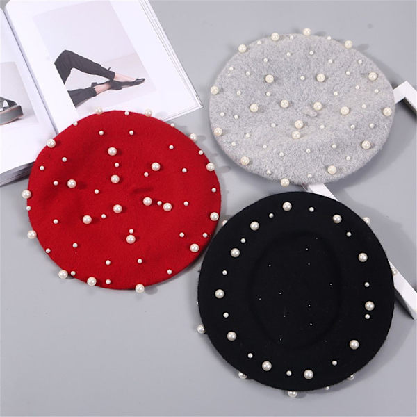 Mordely Ull Spinning Basker Cap Höst Basker Hat RÖD red