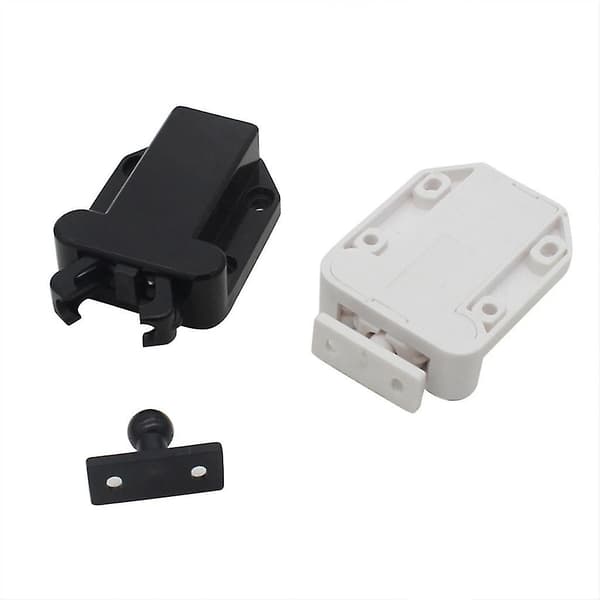 Invisible Furniture Lock With Mute Pop-up Function Push To Open Catch Lock Black